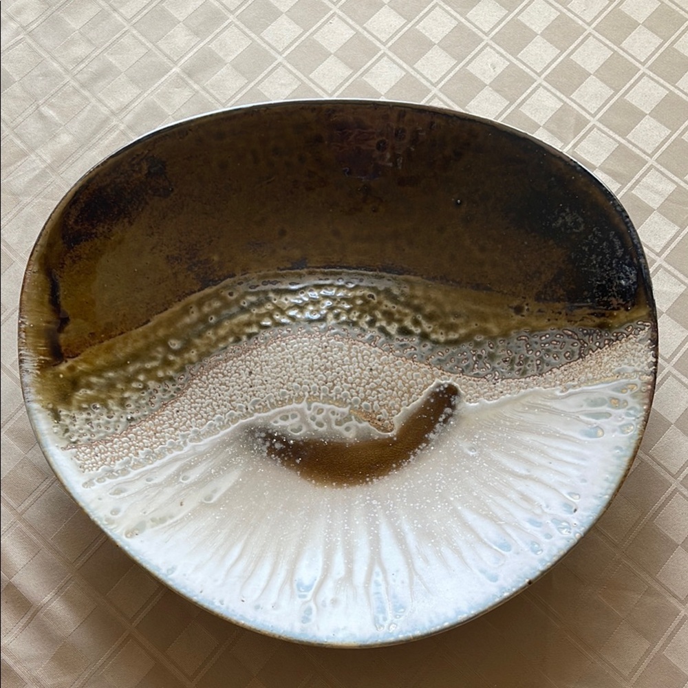 David Salk Hand Made Glazed Pottery Signed 1992